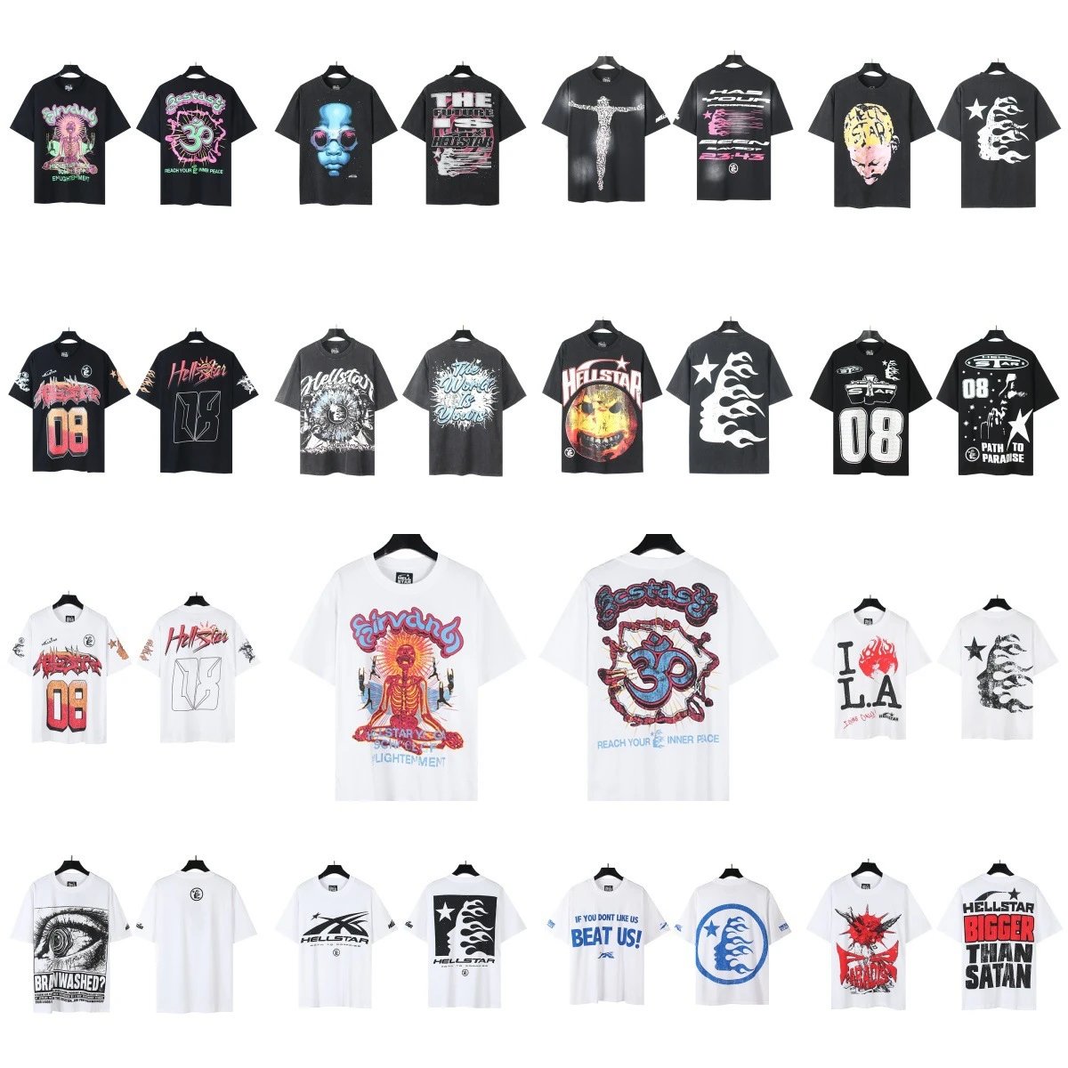 Couple wear large size loose pullover short-sleeved T-shirt for men and women