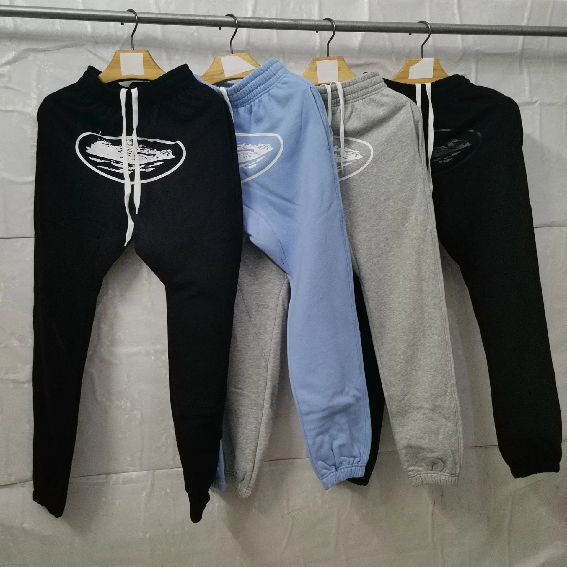 Kojima print casual sports pants and sweatshirt
